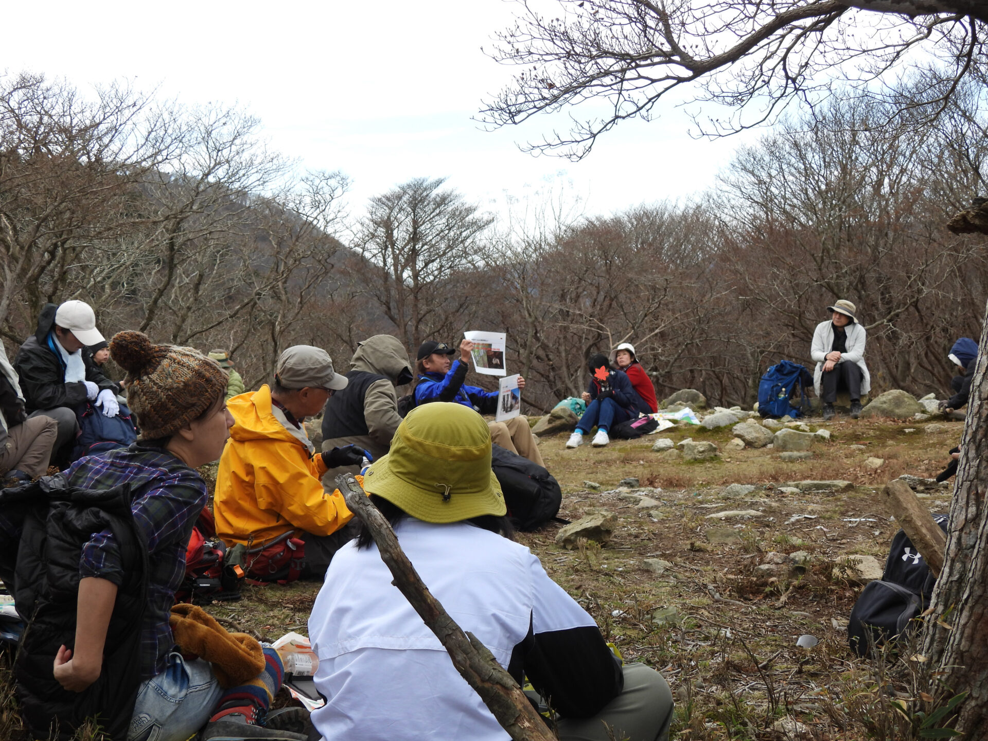 国見峠で紙芝居