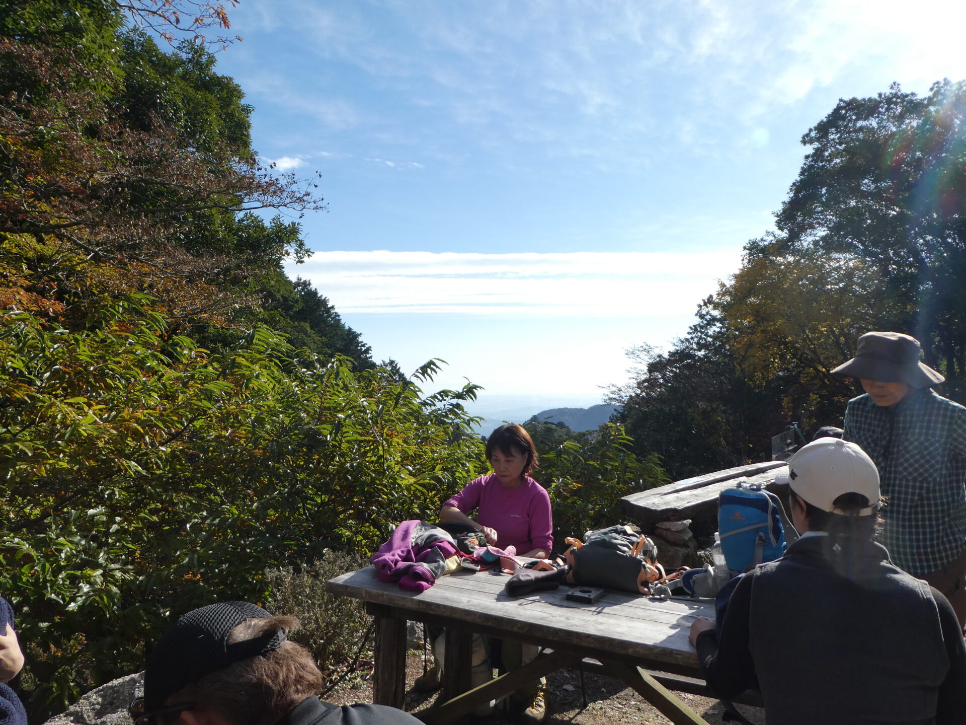 藤内小屋で一休み